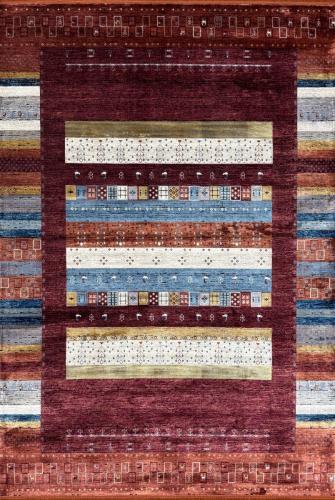 Этнический Ковер Gabbeh 6475A Burgundy / Terra — купить в Красноярске с доставкой по России | Grand Carpets