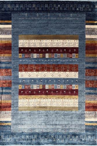 Классический Ковер Gabbeh 6475B Blue / Blue — купить в Красноярске с доставкой по России | Grand Carpets