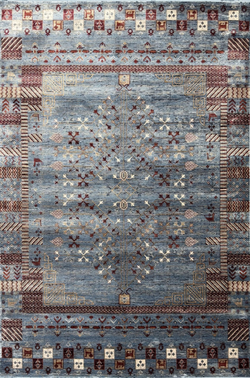 Классический Ковер Gabbeh 5170A Navy Blue / Blue — купить в Красноярске с доставкой по России | Grand Carpets