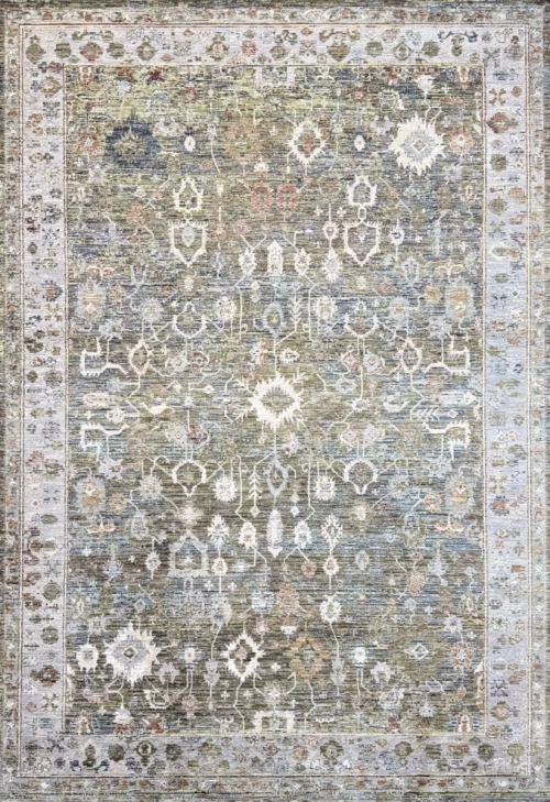 Винтажный Ковер Image MK11A Dark Grey / Brown Green — купить в Красноярске с доставкой по России | Grand Carpets