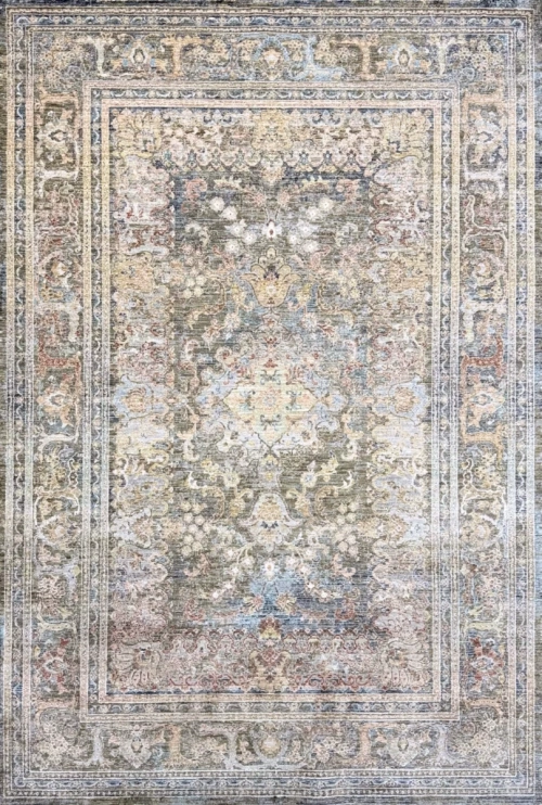 Винтажный Ковер Image MN73A Brown Green / Dark Grey — купить в Красноярске с доставкой по России | Grand Carpets