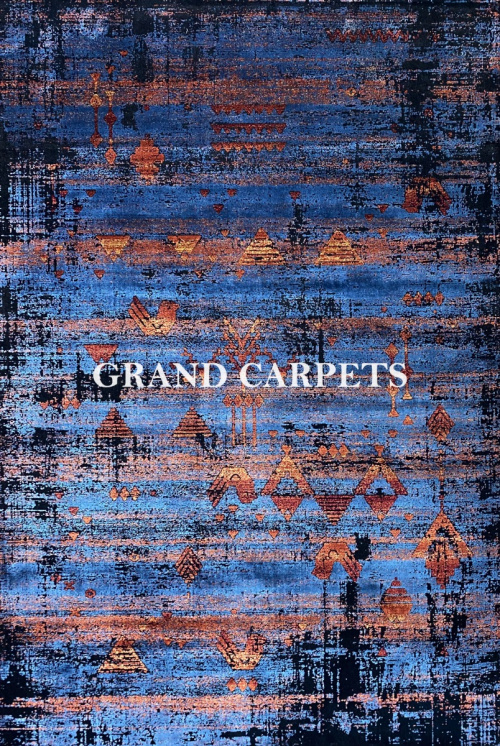 Винтажный Ковер Gabbeh 6468C Mavi / Mavi — купить в Красноярске с доставкой по России | Grand Carpets