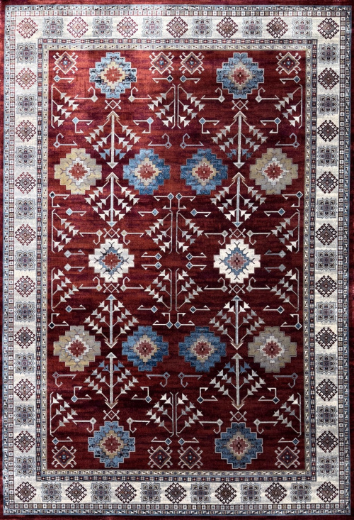 Классический Ковер Gabbeh 6473A Burgundy / Burgundy — купить в Красноярске с доставкой по России | Grand Carpets
