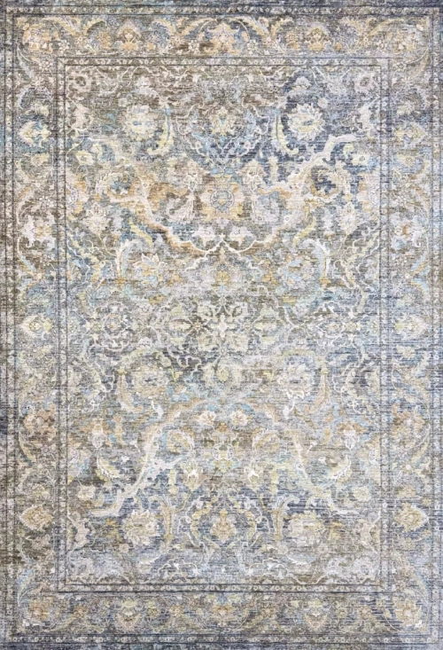 Винтажный Ковер Image MN75A Blue / Dark Grey — купить в Красноярске с доставкой по России | Grand Carpets