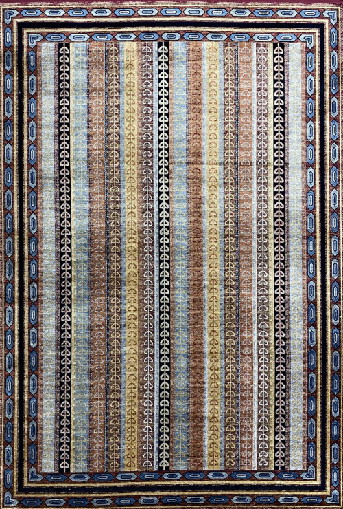Классический Ковер Gabbeh 5165A Burgundy / Burgundy — купить в Красноярске с доставкой по России | Grand Carpets