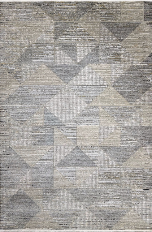 Ковёр с геометрическим рисунком Ковер Natural DZ02B Grey / Grey — купить в Красноярске с доставкой по России | Grand Carpets